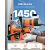 imageVEVOR Magnetic Drill 1450W Motor 16 in Boring Diameter 2810 lbf Portable Electric Mag Drill Press with 2 Coring Bits Variable Speed Drilling Machine for Metal Surface Home Improvement IndustryW 157 2pcs  Tapping NEW
