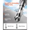 imageVEVOR Magnetic Drill 1450W Motor 16 in Boring Diameter 2810 lbf Portable Electric Mag Drill Press with 2 Coring Bits Variable Speed Drilling Machine for Metal Surface Home Improvement IndustryW 157 2pcs  Tapping NEW