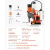 imageVEVOR Magnetic Drill 1450W Motor 16 in Boring Diameter 2810 lbf Portable Electric Mag Drill Press with 2 Coring Bits Variable Speed Drilling Machine for Metal Surface Home Improvement IndustryW 2  NEW