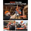 imageVEVOR Magnetic Drill 1450W Motor 16 in Boring Diameter 2810 lbf Portable Electric Mag Drill Press with 2 Coring Bits Variable Speed Drilling Machine for Metal Surface Home Improvement IndustryW 2  NEW