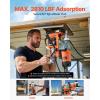 imageVEVOR Magnetic Drill 1450W Motor 16 in Boring Diameter 2810 lbf Portable Electric Mag Drill Press with 2 Coring Bits Variable Speed Drilling Machine for Metal Surface Home Improvement IndustryW 157 2pcs  Tapping NEW