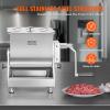 imageVEVOR Manual Meat Mixer 15 Pound Capacity Tank Meat Processing Equipment Stainless Steel Meat Mixer Sausage Mixer Machine with Lid and Handle Ground Beef Hand Mixer SilverBX40T