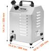 imageVEVOR Manual Meat Mixer 15 Pound Capacity Tank Meat Processing Equipment Stainless Steel Meat Mixer Sausage Mixer Machine with Lid and Handle Ground Beef Hand Mixer SilverCT22