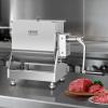 imageVEVOR Manual Meat Mixer 15 Pound Capacity Tank Meat Processing Equipment Stainless Steel Meat Mixer Sausage Mixer Machine with Lid and Handle Ground Beef Hand Mixer SilverBX40T