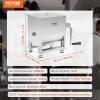 imageVEVOR Manual Meat Mixer 15 Pound Capacity Tank Meat Processing Equipment Stainless Steel Meat Mixer Sausage Mixer Machine with Lid and Handle Ground Beef Hand Mixer SilverBX20
