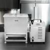 imageVEVOR Manual Meat Mixer 15 Pound Capacity Tank Meat Processing Equipment Stainless Steel Meat Mixer Sausage Mixer Machine with Lid and Handle Ground Beef Hand Mixer SilverCT22