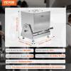 imageVEVOR Manual Meat Mixer 15 Pound Capacity Tank Meat Processing Equipment Stainless Steel Meat Mixer Sausage Mixer Machine with Lid and Handle Ground Beef Hand Mixer SilverBX40T