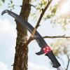 imageVEVOR Manual Pole Saw 38727 ft Extendable Pole Tree Pruner with Scissors Sharp 65Mn Steel Blade Lightweight Fiberglass Handle Pole for High Branch Trimming Pruning Tool for Palms and ShrubsTree Pruner