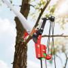 imageVEVOR Manual Pole Saw 38727 ft Extendable Pole Tree Pruner with Scissors Sharp 65Mn Steel Blade Lightweight Fiberglass Handle Pole for High Branch Trimming Pruning Tool for Palms and ShrubsTree Pruner with Scissors