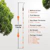 imageVEVOR Manual Pole Saw 7327 ft Extendable Tree Pruner Sharp Steel Blade and Scissors High Branches Trimming Branch Trimmer with Lightweight 8 Fiberglass Handles for Pruning Palms and Shrubs4698ft Steel Blad