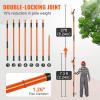 imageVEVOR Manual Pole Saw 7327 ft Extendable Tree Pruner Sharp Steel Blade and Scissors High Branches Trimming Branch Trimmer with Lightweight 8 Fiberglass Handles for Pruning Palms and Shrubs7327 ft with Scissors