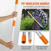 imageVEVOR Manual Pole Saw 7327 ft Extendable Tree Pruner Sharp Steel Blade and Scissors High Branches Trimming Branch Trimmer with Lightweight 8 Fiberglass Handles for Pruning Palms and Shrubs4698ft Steel Blad