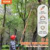 imageVEVOR Manual Pole Saw 7327 ft Extendable Tree Pruner Sharp Steel Blade and Scissors High Branches Trimming Branch Trimmer with Lightweight 8 Fiberglass Handles for Pruning Palms and Shrubs7327 ft