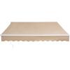imageVEVOR Manual Retractable Awning 13 x 8 ft Outdoor Patio Awning Retractable Sun Shade Patio Door Window Awning Sunshade Shelter WaterResistant Polyester with Crank Handle for Balcony Backyard13x8 FT