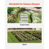 imageVEVOR Metal Landscape Edging 8 Packs 72 in RustResistant Aluminum Alloy Landscape Edging Bendable Garden Edging Border Heavy Duty Lawn Edging Fence for Flower Bed Yard Pathway10 Packs 60 in