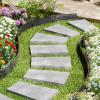 imageVEVOR Metal Landscape Edging 8 Packs 72 in RustResistant Aluminum Alloy Landscape Edging Bendable Garden Edging Border Heavy Duty Lawn Edging Fence for Flower Bed Yard Pathway8 Packs 72 in