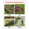 imageVEVOR Metal Landscape Edging 8 Packs 72 in RustResistant Aluminum Alloy Landscape Edging Bendable Garden Edging Border Heavy Duty Lawn Edging Fence for Flower Bed Yard Pathway8 Packs 72 in