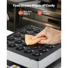 imageVEVOR Mini Pancake Maker 25PCS 43mm Diameter Dutch Muffin Waffle Baker Nonstick Stainless Steel Poffertjes Grill Commercial Electric Dorayaki Machine Temp ampamp Time Control Home Kitchen Restaurant25pcs