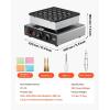 imageVEVOR Mini Pancake Maker 25PCS 43mm Diameter Dutch Muffin Waffle Baker Nonstick Stainless Steel Poffertjes Grill Commercial Electric Dorayaki Machine Temp ampamp Time Control Home Kitchen Restaurant25pcs
