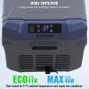 imageVEVOR NLS45 12 Volt Car Refrigerator Fridge 32 L Dual Zone Portable Freezer 468 Adjustable Range 1224V DC and 100240V AC Compressor Cooler for Outdoor Camping RV Bule and greyDual Zone 264QT