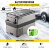 imageVEVOR NLS45 12 Volt Car Refrigerator Fridge 32 L Dual Zone Portable Freezer 468 Adjustable Range 1224V DC and 100240V AC Compressor Cooler for Outdoor Camping RV Bule and greySingle Zone 48QT