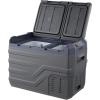 imageVEVOR NLS45 12 Volt Car Refrigerator Fridge 32 L Dual Zone Portable Freezer 468 Adjustable Range 1224V DC and 100240V AC Compressor Cooler for Outdoor Camping RV Bule and greyDual Zone 338QT