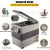 imageVEVOR NLS45 12 Volt Car Refrigerator Fridge 32 L Dual Zone Portable Freezer 468 Adjustable Range 1224V DC and 100240V AC Compressor Cooler for Outdoor Camping RV Bule and greySingle Zone 58QT