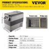 imageVEVOR NLS45 12 Volt Car Refrigerator Fridge 32 L Dual Zone Portable Freezer 468 Adjustable Range 1224V DC and 100240V AC Compressor Cooler for Outdoor Camping RV Bule and greySingle Zone 58QT
