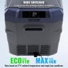 imageVEVOR NLS45 12 Volt Car Refrigerator Fridge 32 L Dual Zone Portable Freezer 468 Adjustable Range 1224V DC and 100240V AC Compressor Cooler for Outdoor Camping RV Bule and greyDual Zone 423QT