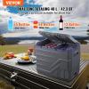 imageVEVOR NLS45 12 Volt Car Refrigerator Fridge 32 L Dual Zone Portable Freezer 468 Adjustable Range 1224V DC and 100240V AC Compressor Cooler for Outdoor Camping RV Bule and greyDual Zone 423QT