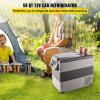 imageVEVOR NLS45 12 Volt Car Refrigerator Fridge 32 L Dual Zone Portable Freezer 468 Adjustable Range 1224V DC and 100240V AC Compressor Cooler for Outdoor Camping RV Bule and greySingle Zone 58QT