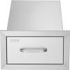 imageVEVOR Outdoor Kitchen Trash Drawer 197quotW x 29quotH x 157quotD Inch Outdoor Kitchen Drawers Stainless Steel for Outdoor BBQ Island KitchenAccess Drawer