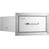 imageVEVOR Outdoor Kitchen Trash Drawer 197quotW x 29quotH x 157quotD Inch Outdoor Kitchen Drawers Stainless Steel for Outdoor BBQ Island KitchenAccess Drawer