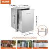 imageVEVOR Outdoor Kitchen Trash Drawer 197quotW x 29quotH x 157quotD Inch Outdoor Kitchen Drawers Stainless Steel for Outdoor BBQ Island KitchenBin
