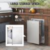 imageVEVOR Outdoor Kitchen Trash Drawer 197quotW x 29quotH x 157quotD Inch Outdoor Kitchen Drawers Stainless Steel for Outdoor BBQ Island KitchenBin