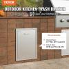 imageVEVOR Outdoor Kitchen Trash Drawer 197quotW x 29quotH x 157quotD Inch Outdoor Kitchen Drawers Stainless Steel for Outdoor BBQ Island KitchenBin