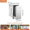 imageVEVOR Outdoor Kitchen Trash Drawer 197quotW x 29quotH x 157quotD Inch Outdoor Kitchen Drawers Stainless Steel for Outdoor BBQ Island KitchenBin