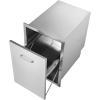 imageVEVOR Outdoor Kitchen Trash Drawer 197quotW x 29quotH x 157quotD Inch Outdoor Kitchen Drawers Stainless Steel for Outdoor BBQ Island KitchenBin