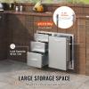 imageVEVOR Outdoor Kitchen Trash Drawer 197quotW x 29quotH x 157quotD Inch Outdoor Kitchen Drawers Stainless Steel for Outdoor BBQ Island KitchenDrawer and Door Combo
