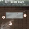 imageVEVOR Outdoor Kitchen Trash Drawer 197quotW x 29quotH x 157quotD Inch Outdoor Kitchen Drawers Stainless Steel for Outdoor BBQ Island KitchenHorizontal