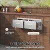 imageVEVOR Outdoor Kitchen Trash Drawer 197quotW x 29quotH x 157quotD Inch Outdoor Kitchen Drawers Stainless Steel for Outdoor BBQ Island KitchenHorizontal