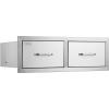 imageVEVOR Outdoor Kitchen Trash Drawer 197quotW x 29quotH x 157quotD Inch Outdoor Kitchen Drawers Stainless Steel for Outdoor BBQ Island KitchenHorizontal