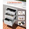 imageVEVOR Outdoor Kitchen Trash Drawer 197quotW x 29quotH x 157quotD Inch Outdoor Kitchen Drawers Stainless Steel for Outdoor BBQ Island KitchenTriple Access Drawer