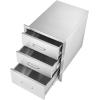 imageVEVOR Outdoor Kitchen Trash Drawer 197quotW x 29quotH x 157quotD Inch Outdoor Kitchen Drawers Stainless Steel for Outdoor BBQ Island KitchenTriple Access Drawer