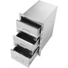 imageVEVOR Outdoor Kitchen Trash Drawer 197quotW x 29quotH x 157quotD Inch Outdoor Kitchen Drawers Stainless Steel for Outdoor BBQ Island KitchenVertical