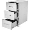imageVEVOR Outdoor Kitchen Trash Drawer 197quotW x 29quotH x 157quotD Inch Outdoor Kitchen Drawers Stainless Steel for Outdoor BBQ Island KitchenVertical