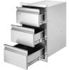 imageVEVOR Outdoor Kitchen Trash Drawer 197quotW x 29quotH x 157quotD Inch Outdoor Kitchen Drawers Stainless Steel for Outdoor BBQ Island KitchenVertical