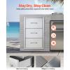 imageVEVOR Outdoor Kitchen Trash Drawer 197quotW x 29quotH x 157quotD Inch Outdoor Kitchen Drawers Stainless Steel for Outdoor BBQ Island KitchenVertical