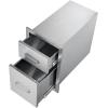 imageVEVOR Outdoor Kitchen Trash Drawer 197quotW x 29quotH x 157quotD Inch Outdoor Kitchen Drawers Stainless Steel for Outdoor BBQ Island KitchenVertical