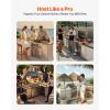 imageVEVOR Outdoor Kitchen Trash Drawer 197quotW x 29quotH x 157quotD Inch Outdoor Kitchen Drawers Stainless Steel for Outdoor BBQ Island KitchenVertical